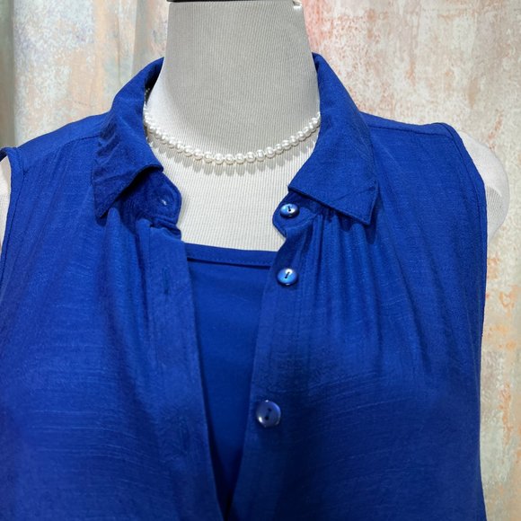 πmile gabrielle Casual A-Line Sleeveless Button Down Dress - Picture 4 of 14